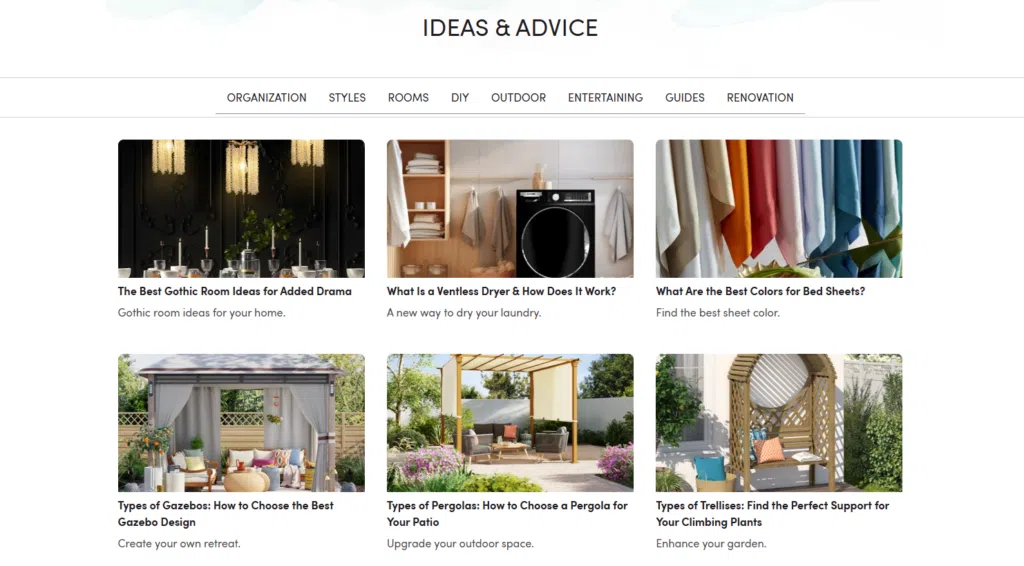 Pagina de blog a unui site - Limitless.ro