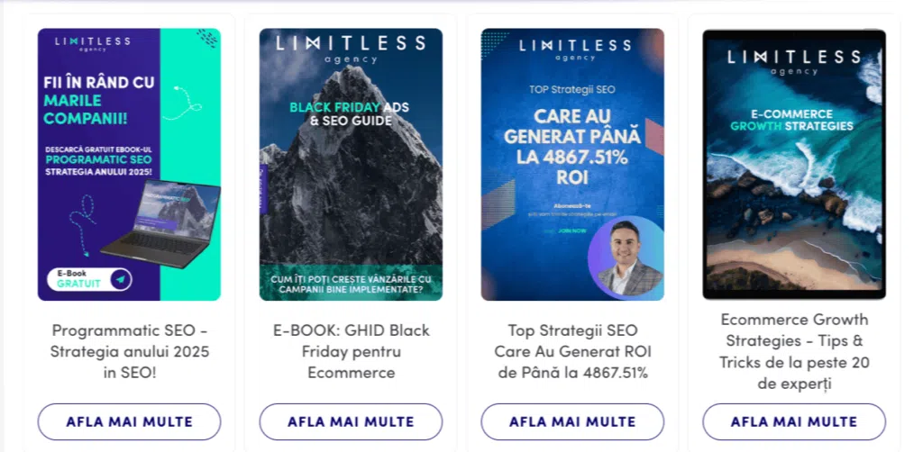 Exemple de e books cu informatii relevante pentru industria marketingului digital